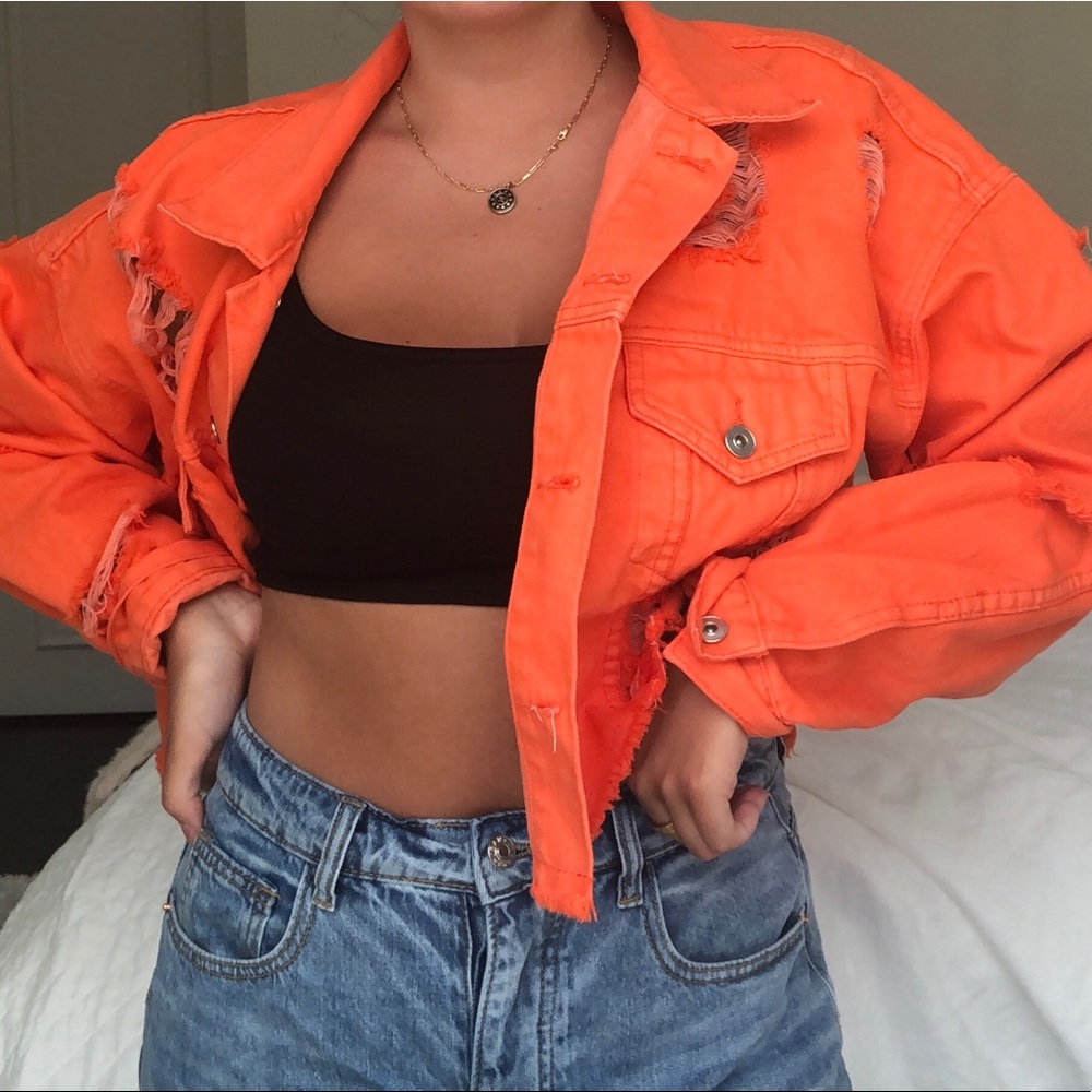 Sorella Girls Tour cropped denim jacket